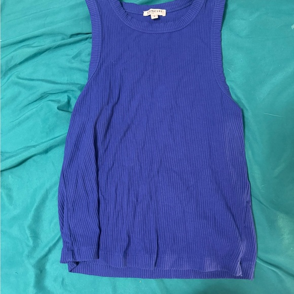 Reitmans Royal Blue Ribbed Tank Top - Picture 1 of 2